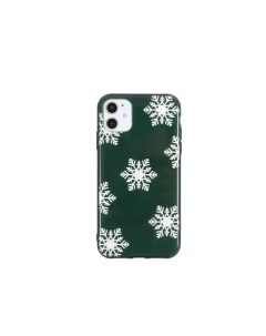 Чехол ТПУ Florme Новый Год для iPhone 12 Mini арт 012153 зеленый Opti wave
