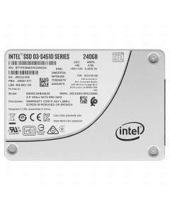 SSD накопитель D3 S4510 2 5 240 ГБ SSDSCKKB240G801 Intel