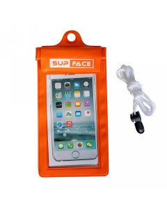 Водонепроницаемый чехол для телефона Basic оранжевый Sup face