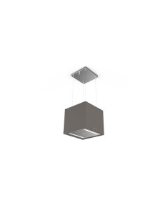 Вытяжка островная Soft cube grigio londra F40 серый Faber