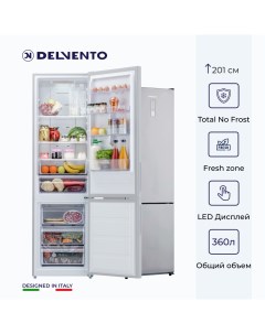 Холодильник VDM49101 серебристый Delvento