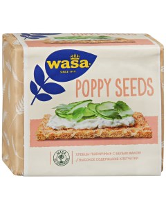 Хлебцы Poppy Seeds пшеничные с белым маком 240 г Wasa