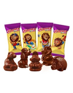 Конфеты шоколадные Левушка детям чудо звери Nobrand