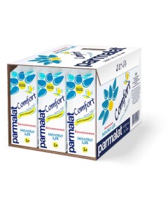 Молоко безлактозное ультрапастеризованное Comfort 1 8 1 л 12 штук Parmalat