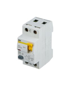 Выключатель дифференциального тока УЗО ВД1 63 2п 40 А 30 мА тип AC Iek
