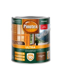 Защитная лазурь Ultra влагостойкая для древесины тик 2 7 л Pinotex