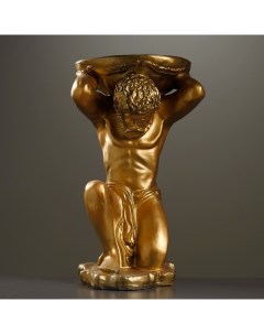 Фигура с кашпо Титан бронза 40х73х42см Хорошие сувениры