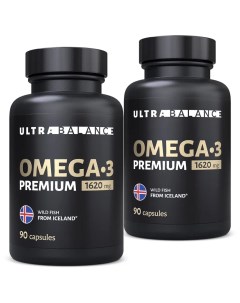 Омега 3 рыбий жир Omega3 для взрослых и детей капсулы 1620 мг 90 шт 90 шт Ultrabalance