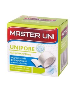 Лейкопластырь на нетканой основе Unipore 5х200 см Master uni