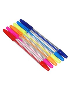 Набор ручек шариковых разноцветные 0 7 мм 6 шт Clipstudio