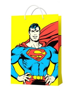 Пакет подарочный Superman малый 2 18 х 22 3 х 10 см Nd play