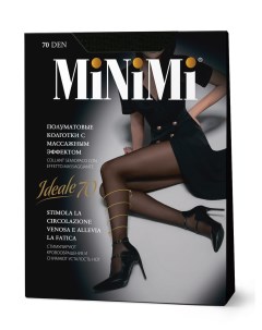 Колготки mini ideale 70 утяжка по ноге nero Minimi