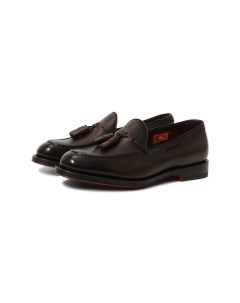 Кожаные лоферы Santoni