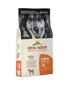 Корм для взрослых собак крупных пород с ягненком 12 кг Almo nature