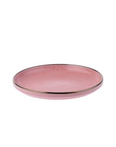Тарелка десертная Elite pink 18 см керамика Коралл