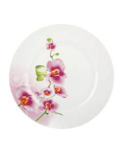 Тарелка десертная Орхидея 18 см фарфор Нет марки