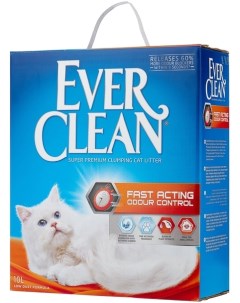 Fast Acting Наполнитель комкующийся для кошек 6 л Ever clean