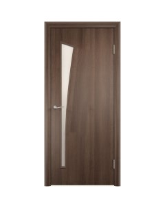 Дверь межкомнатная Белеза остеклённая финиш бумага ламинация цвет дуб тёрнер коричневый 90x200 см Verda