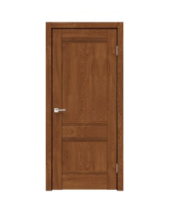 Дверь межкомнатная Тоскана глухая финиш бумага ламинация цвет дуб тернер коричневый 80x200 см с замк Velldoris