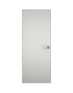 Дверь межкомнатная глухая с замком в комплекте Invisible 60x200 см эмаль цвет светло серый Без бренда