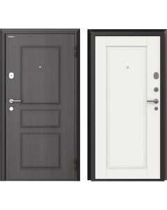 Дверь входная металлическая Премиум New 88x205 см правая белый Doorhan