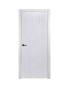 Дверь межкомнатная Лайнвуд 1 глухая шпон ясень цвет белый 70x200 см Belwooddoors