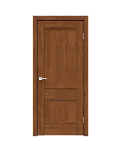Дверь межкомнатная Тоскана глухая финиш бумага ламинация цвет дуб тернер коричневый 90x200 см с замк Velldoris