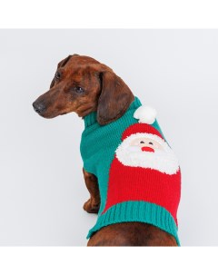 Свитер для собак Дед Мороз XL зеленый Rurri