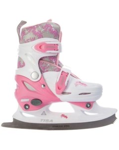 Коньки Missy Adj Skates раздвижные прогулочные для девочек 27 30 розовый белый Tisa