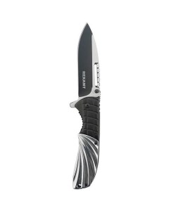 Складной нож Tactic 215мм белый черный блистер Rexant