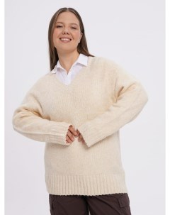Удлиненный трикотажный пуловер Plus size Твое