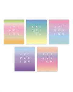 Тетрадь Chameleon Art Design, А5, 48 листов, на скрепке, 60г/м2, в клетку, в ассортименте Listoff