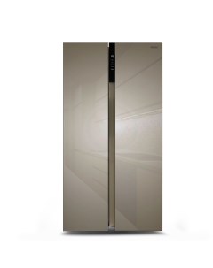 Холодильник Side by Side NFI 5212 шампань стекло Ginzzu