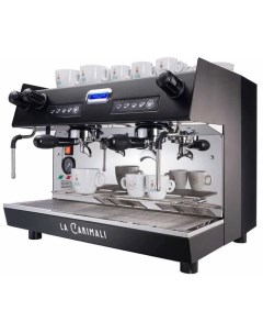 Кофемашина рожковая Nimble NI E02 H 02 2 гр высокие автомат черный LED подсветка Carimali