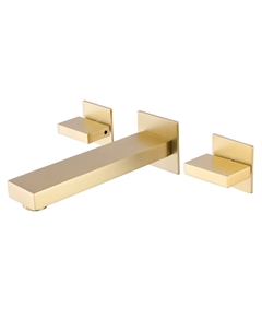 Смеситель для раковины Daheim AF82122G золото матовое Abber