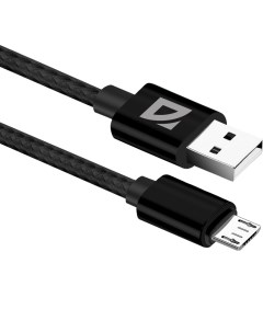 Кабель USB Micro USB 1 5A 1 м черный F85 87102BLA Defender
