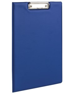 Папка планшет с зажимом А4 картон ПВХ синий 221489 Brauberg