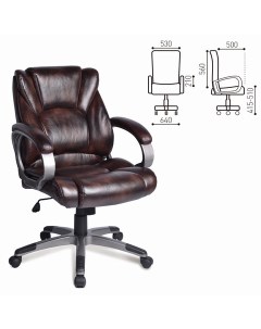 Кресло руководителя Eldorado EX 504 коричневый 530875 Brabix