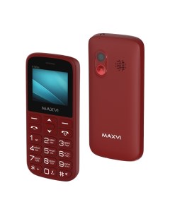 Мобильный телефон B100ds Wine Red Maxvi