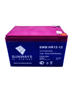 Аккумуляторная батарея HR 12 12 Sunways
