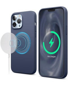 Чехол MagSafe Soft silicone case для iPhone 13 Pro Max цвет Синий ES13MSSC67 JIN Elago