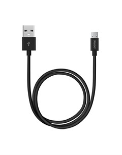 Дата кабель USB microUSB 1 2м черный крафт 72103 OZ Deppa