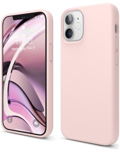 Чехол Premium Silicone Case для iPhone 12 mini Розовый Elago