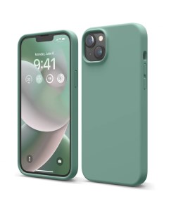 Чехол Soft silicone для iPhone 14 Plus Темно зеленый ES14SC67 MGR Elago