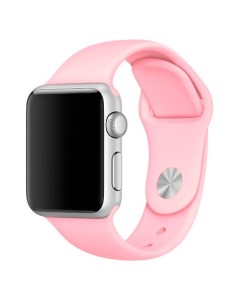 Силиконовый ремешок Sport для Apple Watch 42 44 мм Нежно розовый Lemon tree