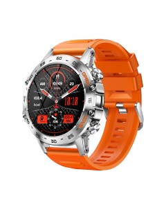 Смарт часы K52 c bluetooth звонком серебристый оранжевый K52_Silver Orange Lemfo