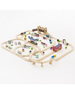 Железнодорожный набор Лондон с поездом 120 элементов Le toy van
