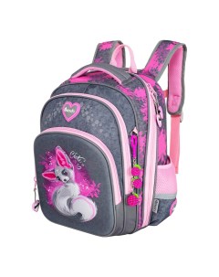 Рюкзак школьный CS23 230 6 серый розовый Across