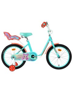 Велосипед 18 Fashion Girl цвет тиффани персиковый Graffiti