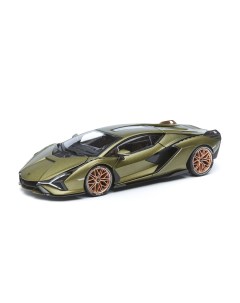 Машинка металлическая Lamborghini Sian FKP 37 1 18 оливковый 18 11046 Bburago